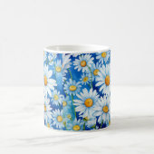 Daisies op het blauw koffiemok (Center)