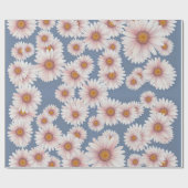 Daisies op lavendel achtergrond waterverf cadeaupapier (Vlak)