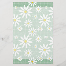 Daisies op Plaid Briefpapier