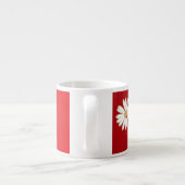Daisies op Red Espresso Mok (Achterkant)