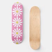Daisies op roze persoonlijk skateboard (Voorkant)