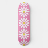 Daisies op roze persoonlijk skateboard (Voorkant)