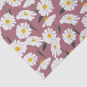 Daisies op roze tissuepapier (Detail)