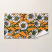 Daisies op sinaasappel bad handdoek (Handdoek)