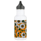 Daisies op sinaasappel waterfles  (Rechts)