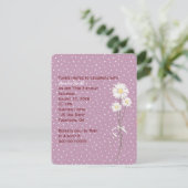 Daisies op stippen met witte pinnen verjaardagsuit kaart (Staand voorkant)