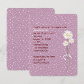 Daisies op stippen met witte pinnen verjaardagsuit kaart (Voorkant / Achterkant)