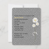 Daisies op stippen met witte pinnen verjaardagsuit kaart (Voorkant)