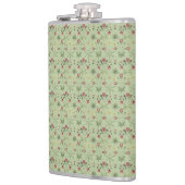 Daisies over Mint Groene Coördinaten Heupfles (Links)