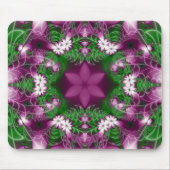 Daisies | Paarse en groene fractaalkunst Muismat (Voorkant)