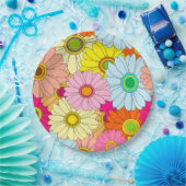 Daisies Papieren Bordje (Feest)
