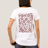 Daisies Patroon Eenvoudige Stijlvolle Zomer Vrouwe T-shirt (Achterkant)