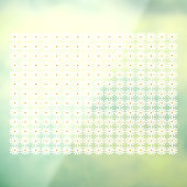 Daisies patroon raamsticker (Vel 3)