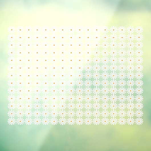 Daisies patroon raamsticker (Vel 3)