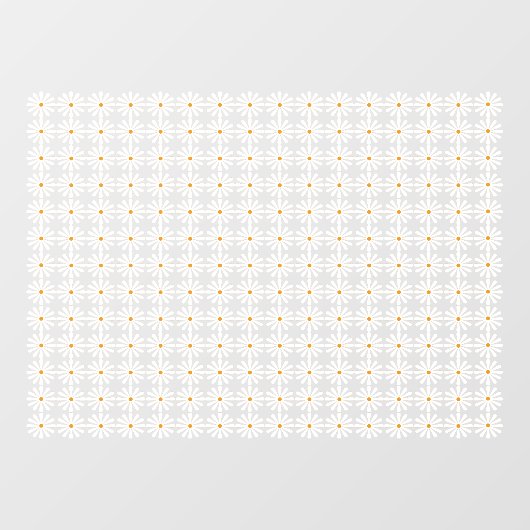 Daisies patroon raamsticker (Vel)