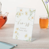 daisies pedestal sign reclamebord met voetstuk (Insitu)