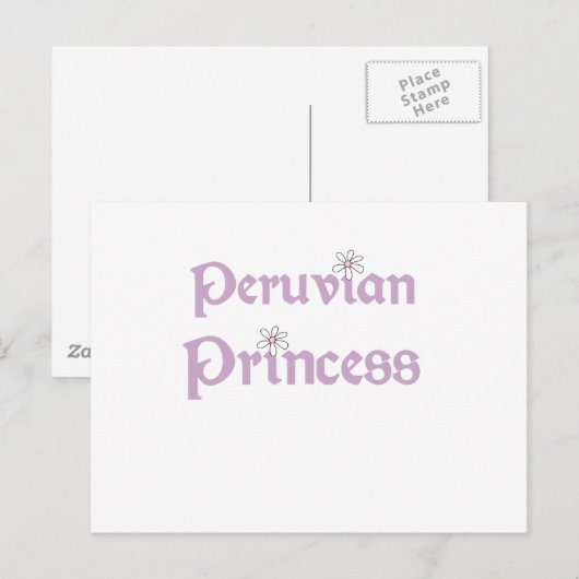 Daisies Peruvian Princess Briefkaart (Voorkant / Achterkant)
