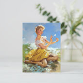 Daisies Pinup Briefkaart (Staand voorkant)