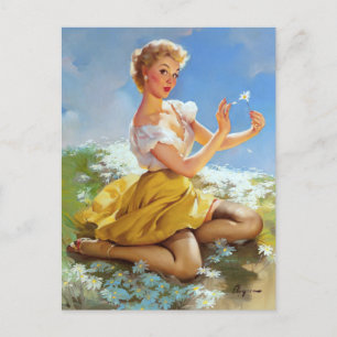 Daisies Pinup Briefkaart
