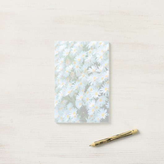 Daisies Post-it® Notes (Op bureau)
