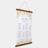 Daisies Price List Hanging Tapestry Hangend Wandkleed (Gebogen)