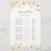 Daisies prijslijst flyer (Voorkant)