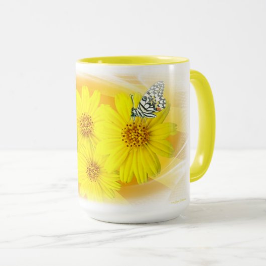 Daisies Refelcted Mok (Voorkant rechts)