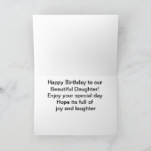 Daisies Reflected - Happy Birthday Daughter Kaart (Binnen)