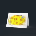 Daisies Reflected - Happy Birthday Daughter Kaart<br><div class="desc">Daisies gefotografeerd en de vassen en vlinder zijn digitaal samengevoegd</div>