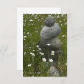 Daisies & Rock Stack Notitiekaartje (Voorkant / Achterkant)