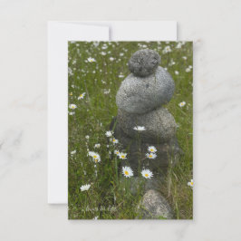 Daisies & Rock Stack Notitiekaartje