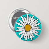 Daisies Ronde Button 5,7 Cm (Voorkant /achterkant)