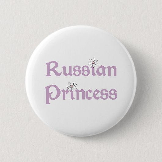 Daisies Russian Princess Ronde Button 5,7 Cm (Voorkant)