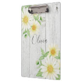 Daisies Rustic Wood - Aangepast Klembord (Links)