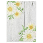 Daisies Rustic Wood - Aangepast Klembord (Achterkant)