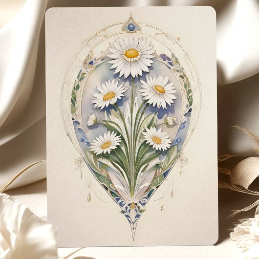 Daisies Save the Date Gouden Elegantie Kaart