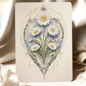 Daisies Save the Date Gouden Elegantie Kaart