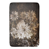 Daisies, Sepia, Grunge Badmat (Voorkant Verticaal)