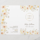 Daisies service menu brochure (Voorkant)