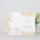 Daisies service menu brochure (Staand voorkant)