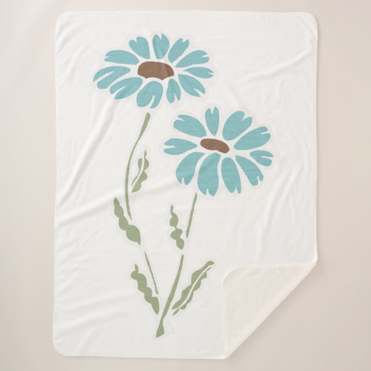 Daisies Sherpa Deken (Voorkant)