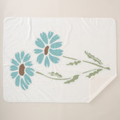 Daisies Sherpa Deken (Voorkant (horizontaal))