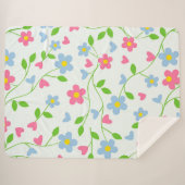 Daisies Sherpa Deken (Voorkant (horizontaal))