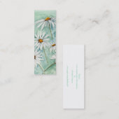 'Daisies' Small Bladwijzer Mini Visitekaartje (Voorkant / Achterkant)