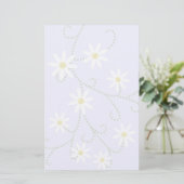 Daisies Stationery-Floral Briefpapier (Staand voorkant)
