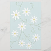 Daisies Stationery-Floral Briefpapier (Voorkant)