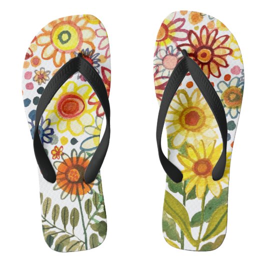 Daisies Teenslippers (Voetbed)