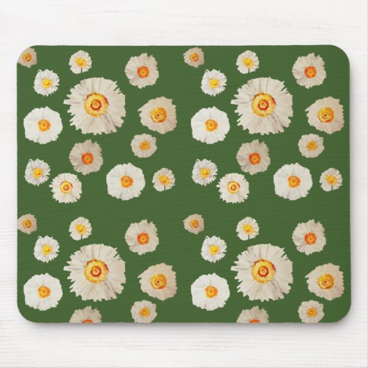Daisies Tekening Mousepad, Daisy patroon Muismat (Voorkant)