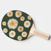 Daisies Tekening Ping Pong Paddle, Rood Rubber Ter Tafeltennisbatje (Zijkant)