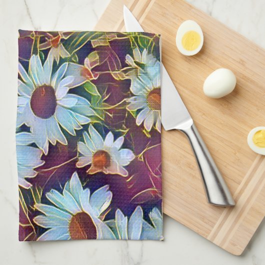 DAISIES THEEDOEK (Quarter Fold)